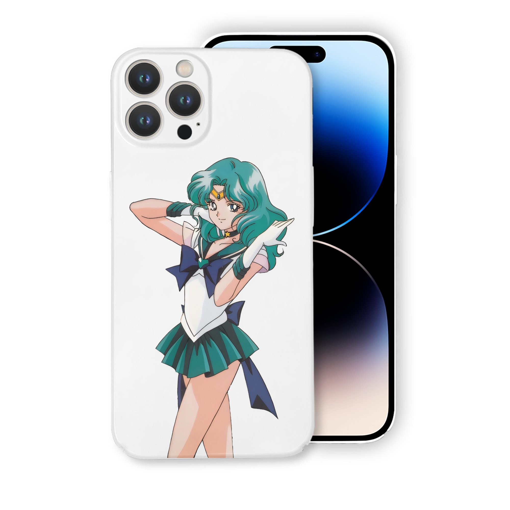 （画像用） 美少女戦士セーラームーン 海王 みちる（かいおう みちる） Sailor Moon Kaiou Michiru 【iPhone 14シリーズ対応】ハードケース